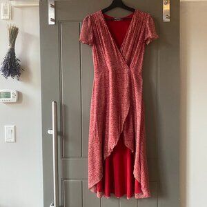 Gaâla Paris Crepe de Chine Silk Wrap Dress